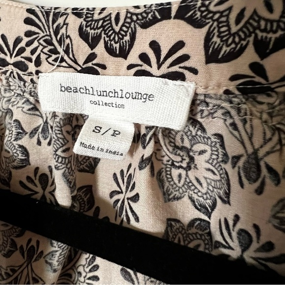 BeachLunchLounge Bobo print tunic top 3/4 sleeve blouse. Size S - Picture 3 of 4